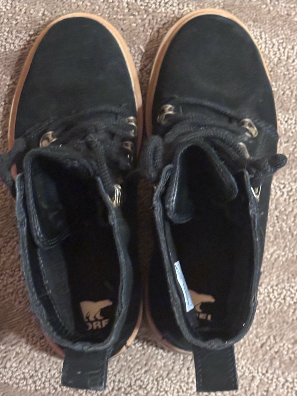 Sorel Lennox Lace Waterproof Boots in black waterproof suede - Picture 10 of 10